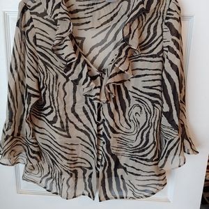 Clifford&Wills Animal Print Bouse Size 12
